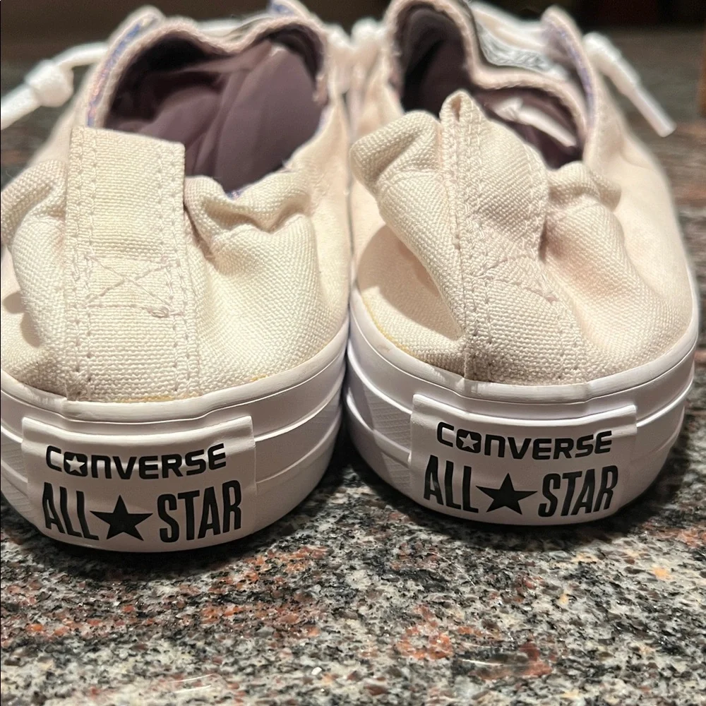 Converse Pink and White Women's Sneakers - Picture 9 of 9